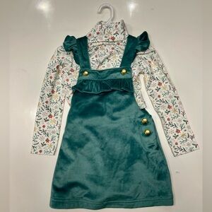 BRAND NEW Tahari 2-piece holiday dress and shirt outfit size 2T